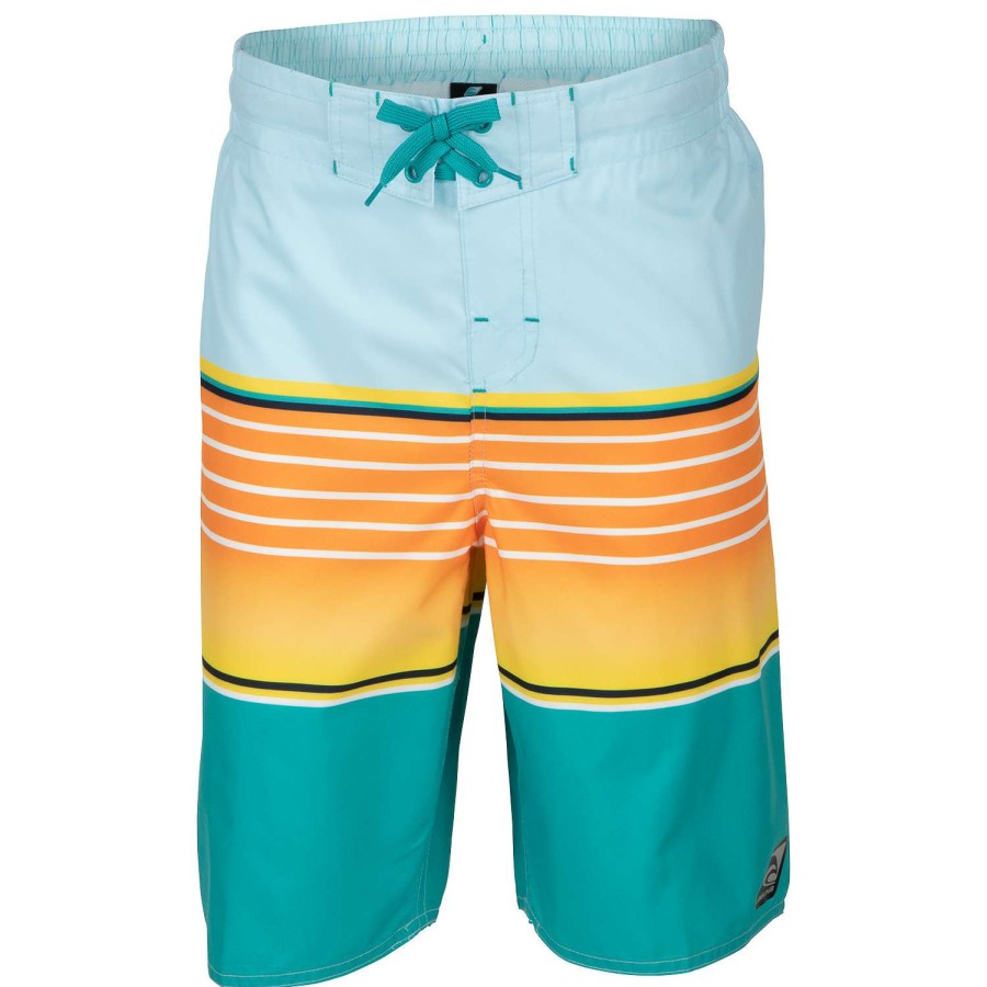 Apparel * | Original Laguna Boys' Sun Stripe E-Boardshorts Navy Combo