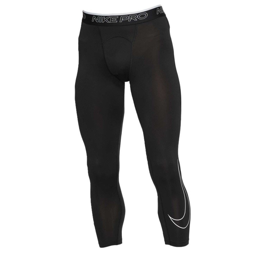 Apparel * | Low Price Nike Men'S Pro 3/4 Tights Black