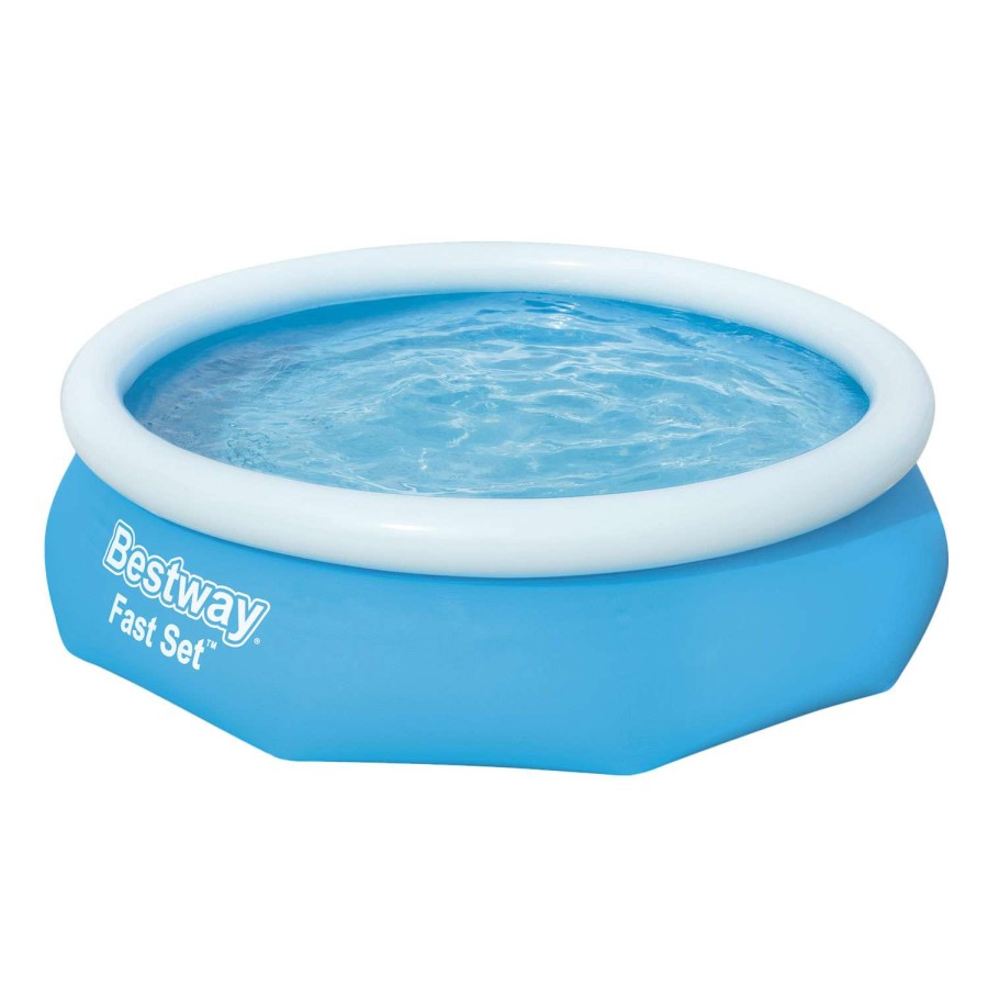 Outdoors * | Best Sale Bestway Fast Set 10 X 30 Round Inflatable Pool Set Original