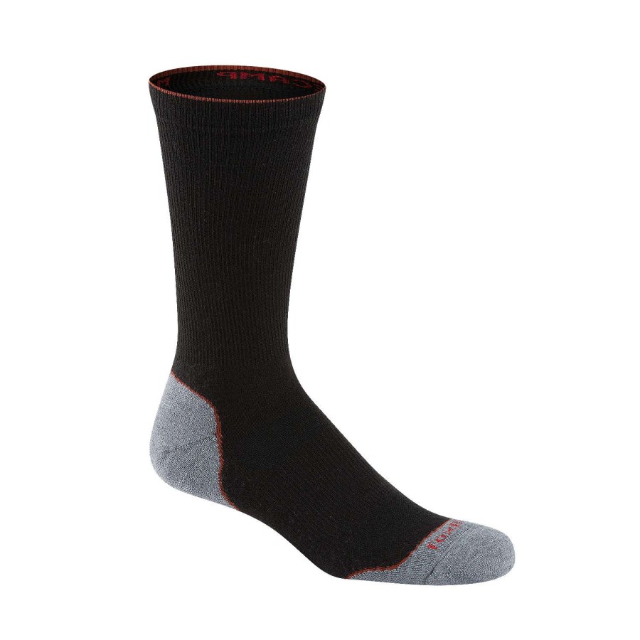 Apparel * | Discount Sale Foxriver Men'S Basecamp Hiking Crew Socks Black