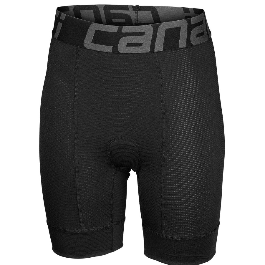 Outdoors * | Crazy Deals Canari Men'S Ultima Gel Lined Padded Bike Shorts Black