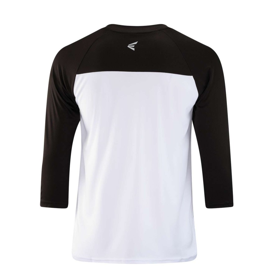 Sports * | Excellent Quality Easton Adult Dri-Gear 3/4 Sleeve Baseball Shirt Black