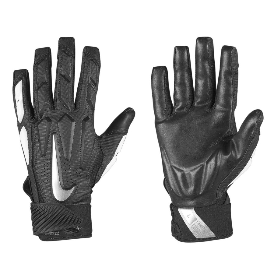 Sports * | Discounts Nike D-Tack 6.0 Men'S Lineman Gloves Black Combo