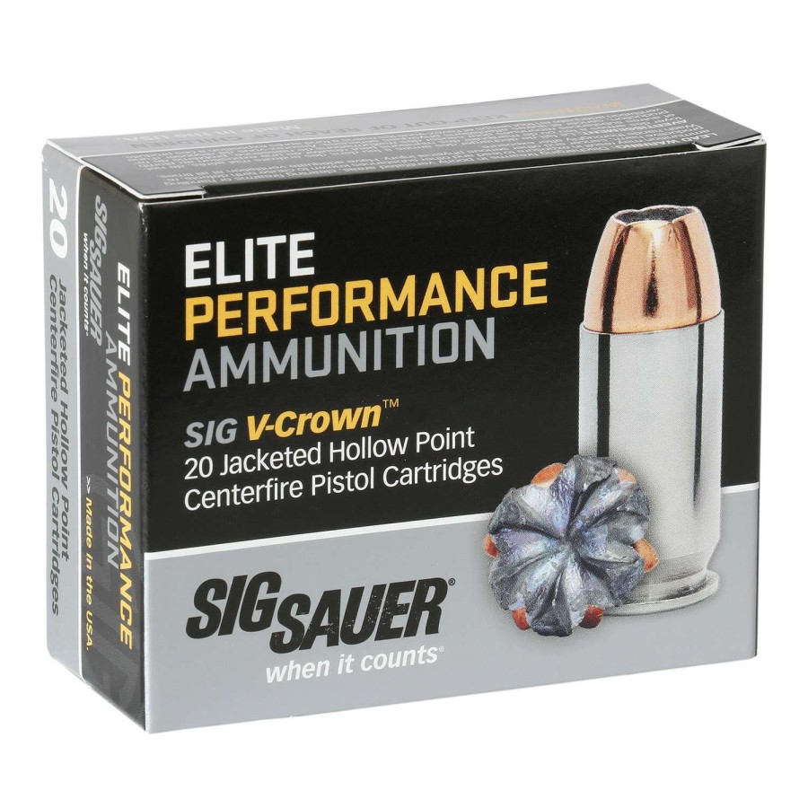 Fishing & Hunting * | Promotion Sig Sauer V-Crown .45Acp Self-Defense Ammo Original