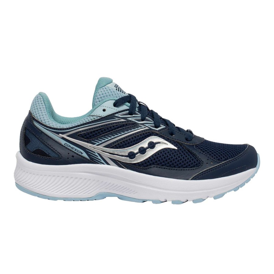 Footwear * | Promotion Saucony Grid Cohesion 14 Women'S Running Shoes Navy Blue