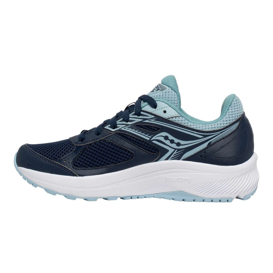 Footwear * | Promotion Saucony Grid Cohesion 14 Women'S Running Shoes Navy Blue