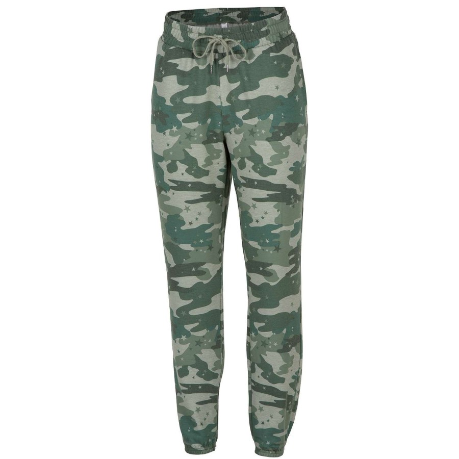 Apparel * | Outlet Activ8 Women'S Celestial Fleece Joggers Camo Green