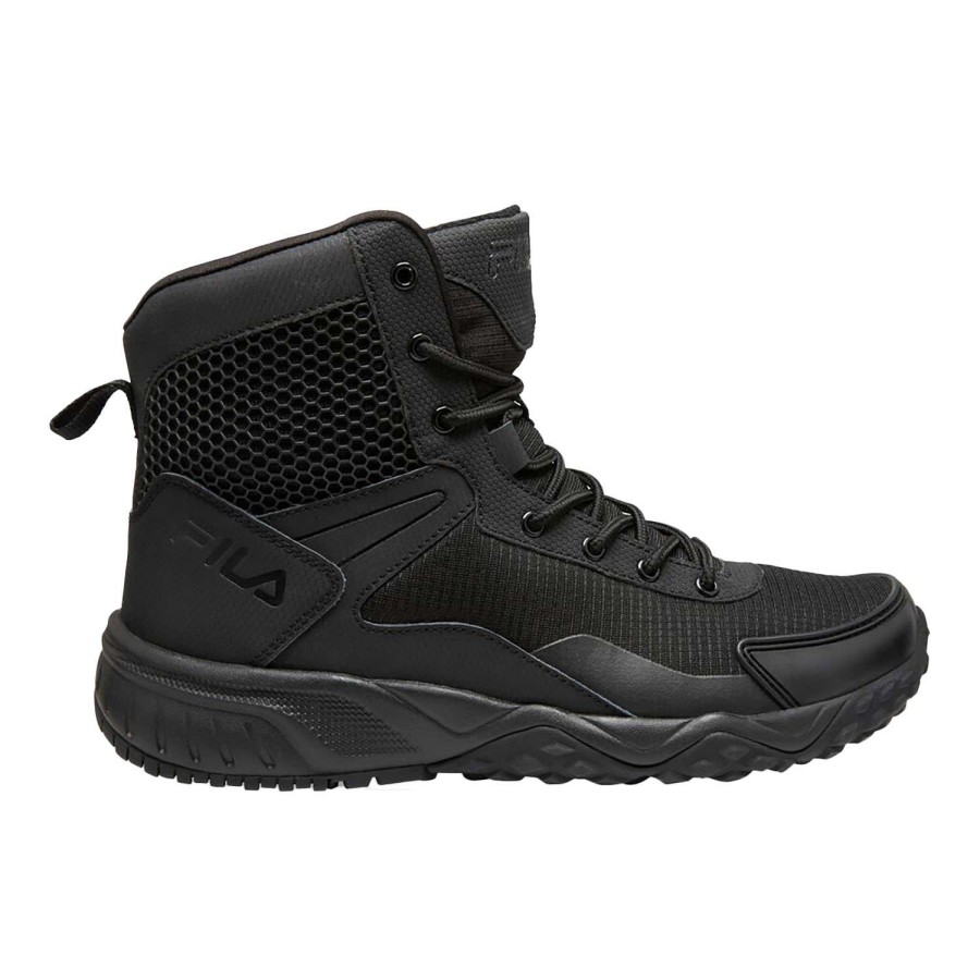 Footwear * | Best Sale Fila Chastizer Men'S Tactical Work Boots Black/Black