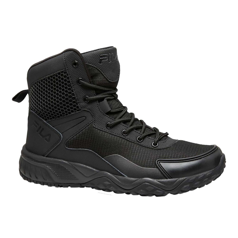 Footwear * | Best Sale Fila Chastizer Men'S Tactical Work Boots Black/Black