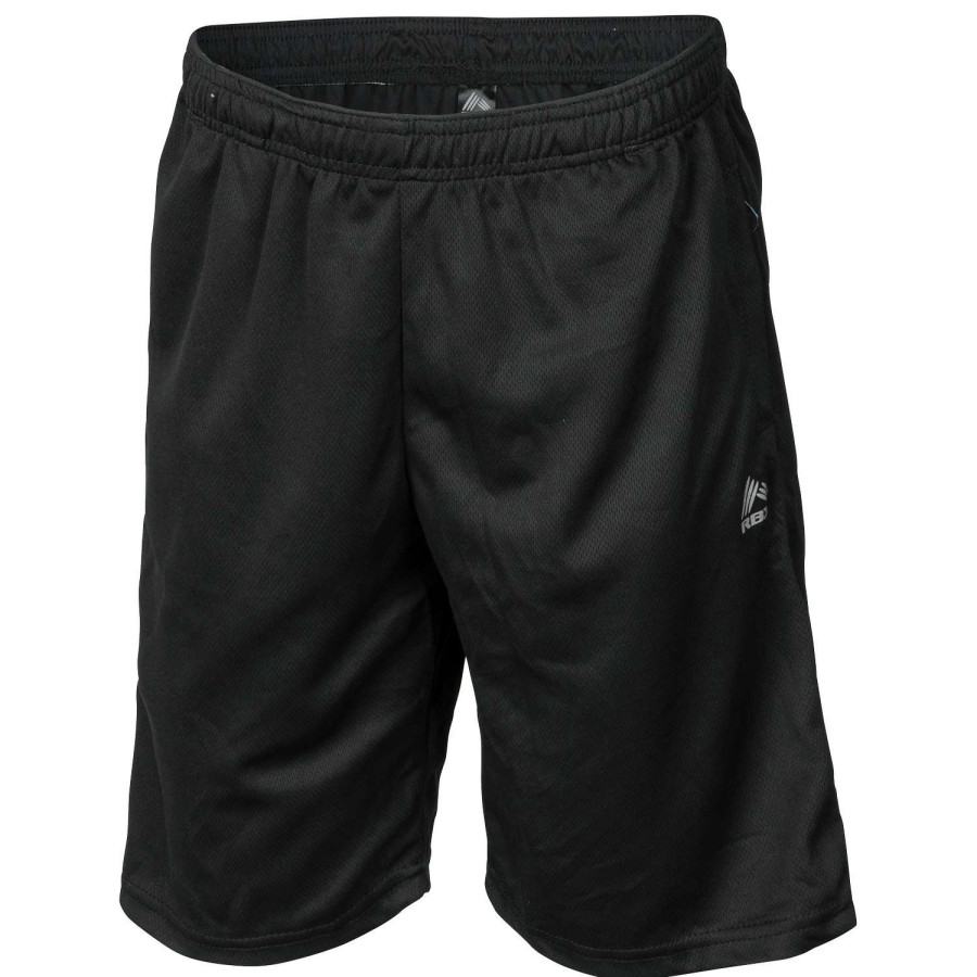 Apparel * | Crazy Deals Rbx Boys' Poly Mesh Shorts- 2-Pack Gray/Black