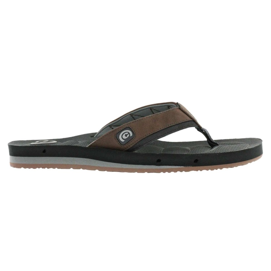 Footwear * | Top Selling Cobian Draino 2 Men'S Flip-Flops Charcoal Combo