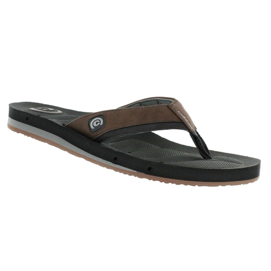 Footwear * | Top Selling Cobian Draino 2 Men'S Flip-Flops Charcoal Combo