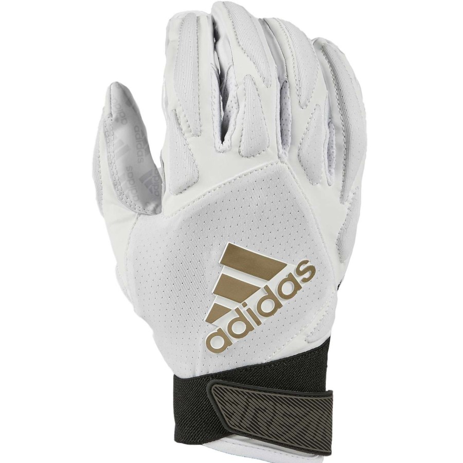 Sports * | Discounts Adidas Freak 4.0 Adult Receiver Gloves White Gold