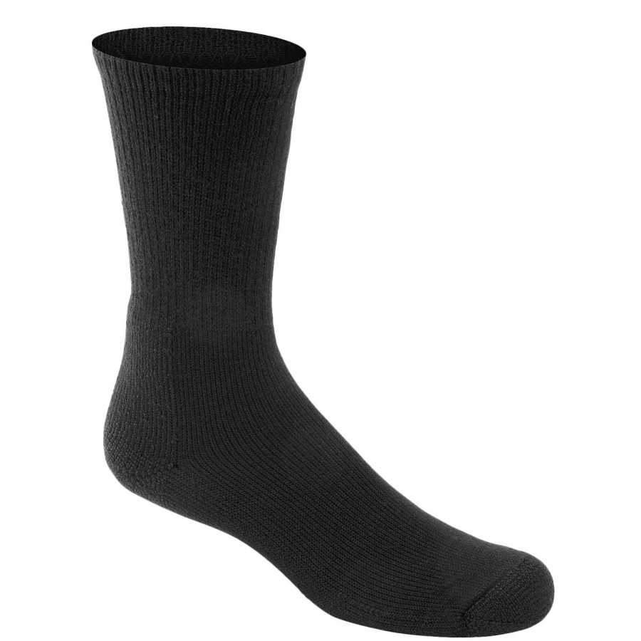 Apparel * | Crazy Deals Thorlo Men'S Running Crew Socks Black