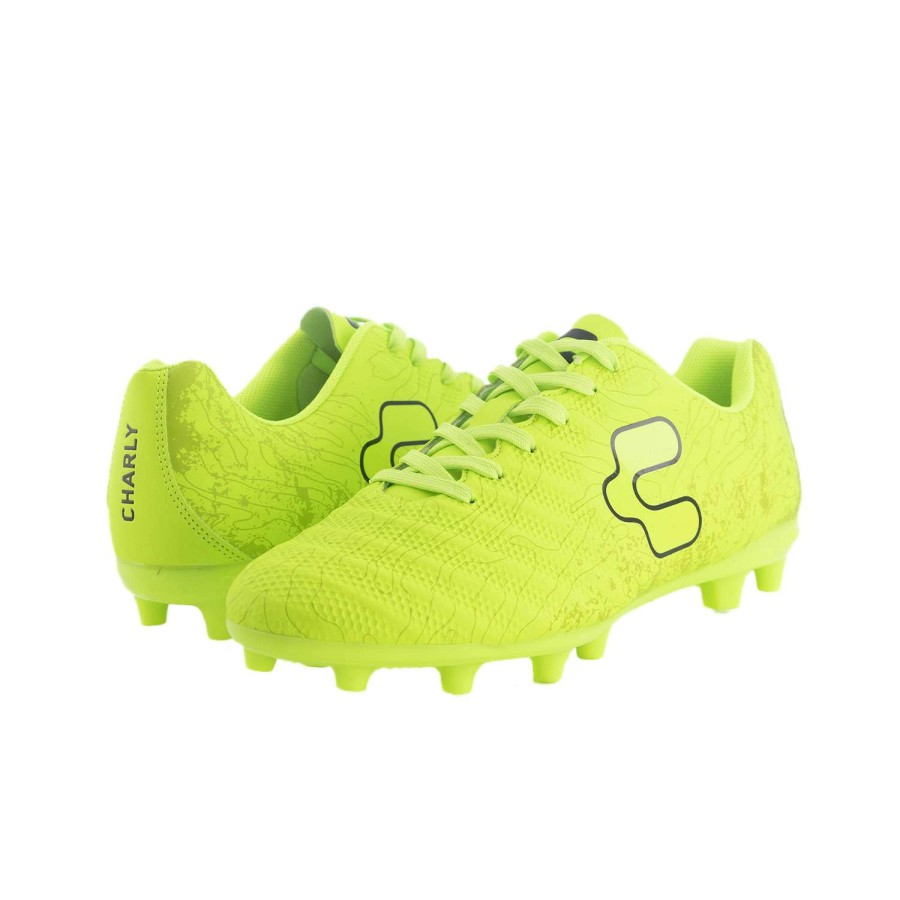 Footwear * | Original Charly Hotcross Men'S Soccer Cleats Neon Green