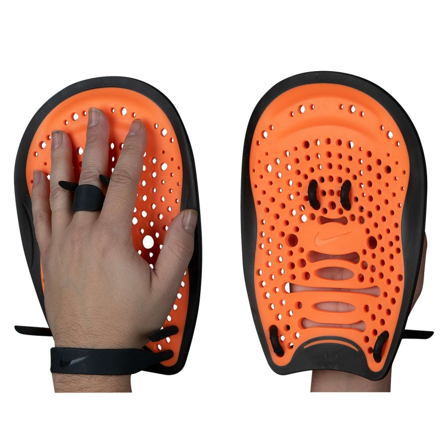 Outdoors * | Discounts Nike Swim Hand Paddles Crimson Combo