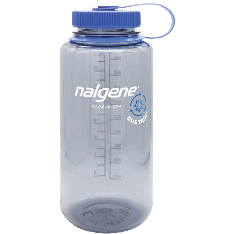 Outdoors * | Excellent Quality Nalgene 32 Oz. Wide Mouth Sustain Bottle Gray