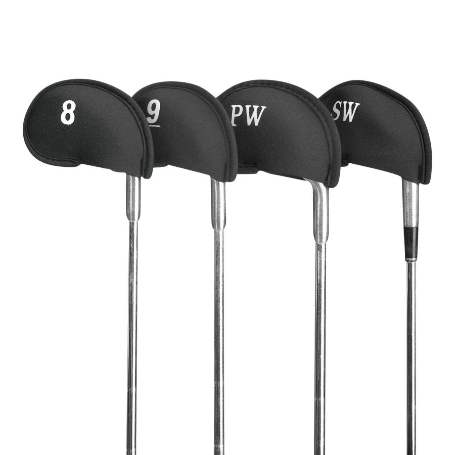 Sports * | Low Price Jef World Of Golf Neoprene Iron Covers Black