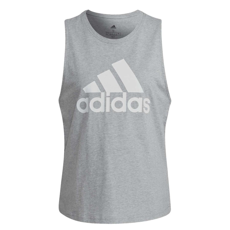 Apparel * | Crazy Deals Adidas Women'S Badge Of Sport Muscle Tank Top Gray