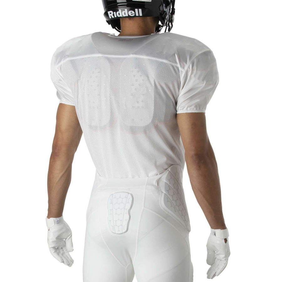 Sports * | Low Price Under Armour Youth Football Practice Jersey White