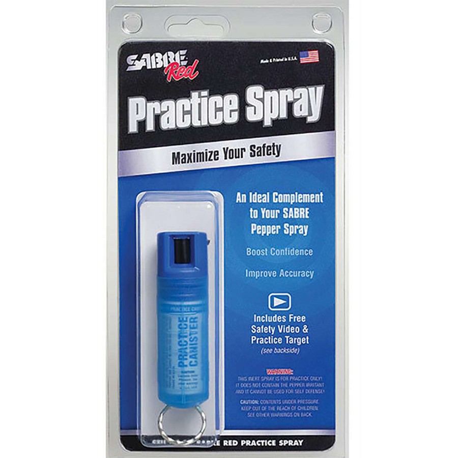 Outdoors * | Top Selling Sabre Practice Pepper Spray Blue