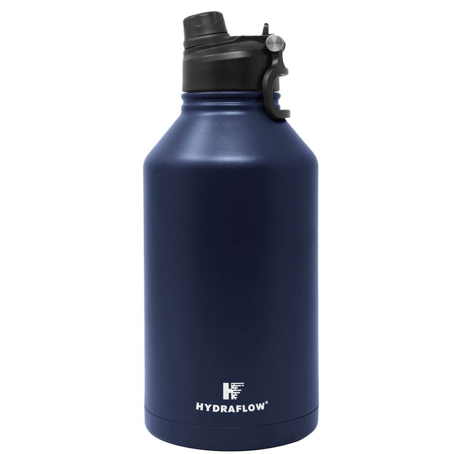 Outdoors * | Excellent Quality Hydraflow 64 Oz. Crusader Growler Bottle Navy Blue