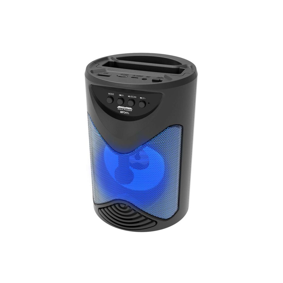 Outdoors * | Discount Sale Max Power Mpd41L Bluetooth Speaker Blue Combo