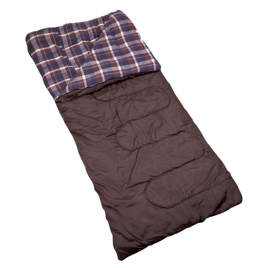 Outdoors * | New Threads Rugged Exposure Woodsman +25 Sleeping Bag Dark Brown