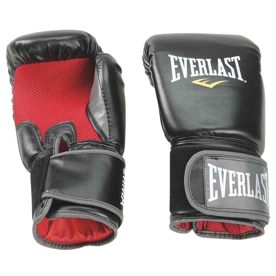 Fitness * | Promotion Everlast Muay Thai Training Gloves Black