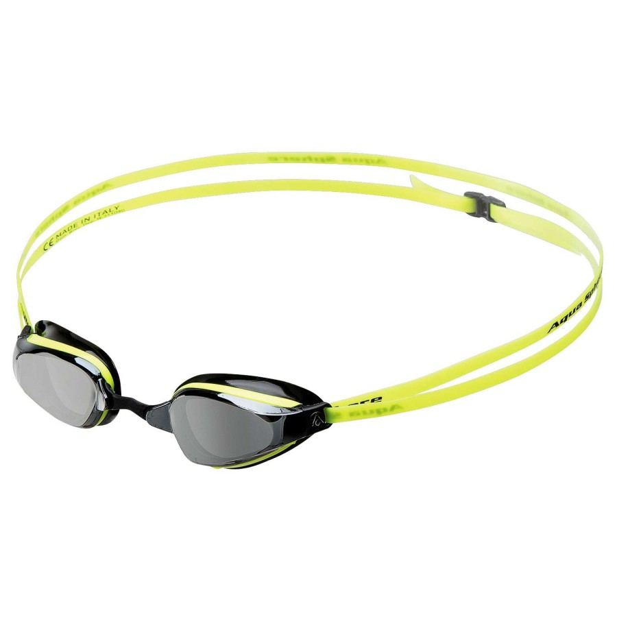 Outdoors * | Excellent Quality Mp K180 Mirror Swim Goggles Yellow/Black