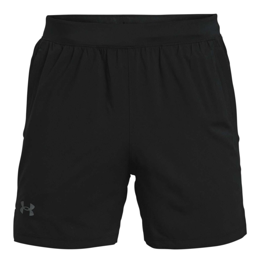 Apparel * | Exclusive Under Armour Men'S Launch Stretch Woven 5 Shorts Black/Black