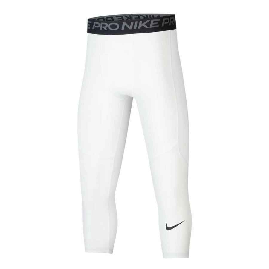 Apparel * | Excellent Quality Nike Boys' Pro 3/4 Tights White