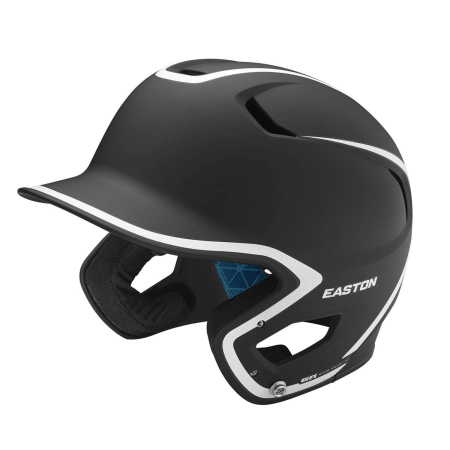 Sports * | Promotion Easton Z5 2.0 Matte Two-Tone Jr. Batting Helmet Black/White