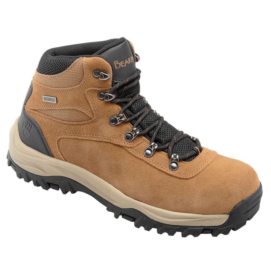 Footwear * | Clearance Bearpaw Switchback Men'S Waterproof Hiking Boots Tan Combo