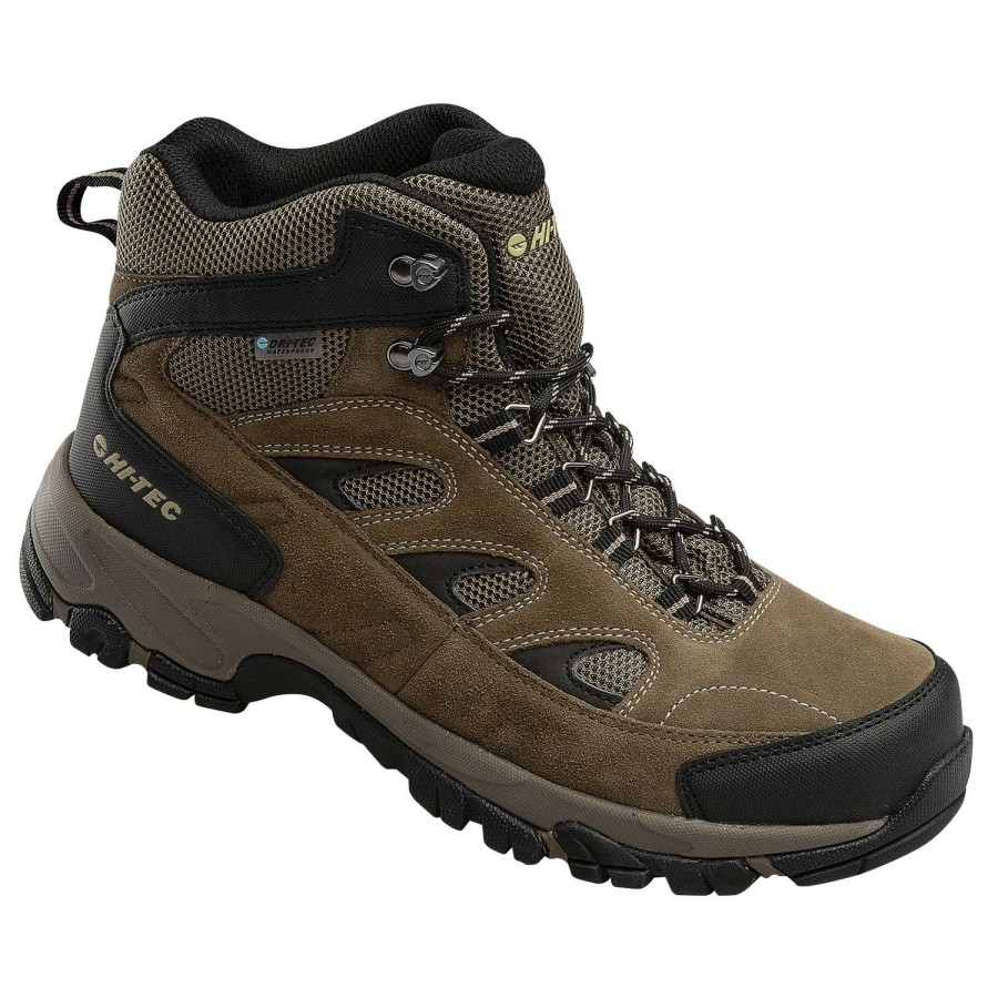 Footwear * | Cut Price Hi-Tec Yosemite Mid Men'S Waterproof Hiking Boots Brown/Green