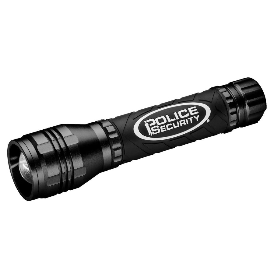 Outdoors * | Discounts Police Security Zephyr 1800 Lumens Ultra Bright Flashlight Black