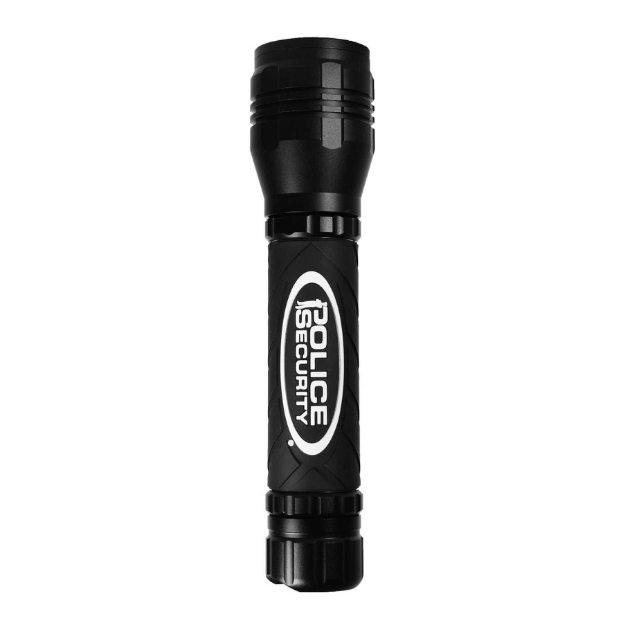 Outdoors * | Discounts Police Security Zephyr 1800 Lumens Ultra Bright Flashlight Black