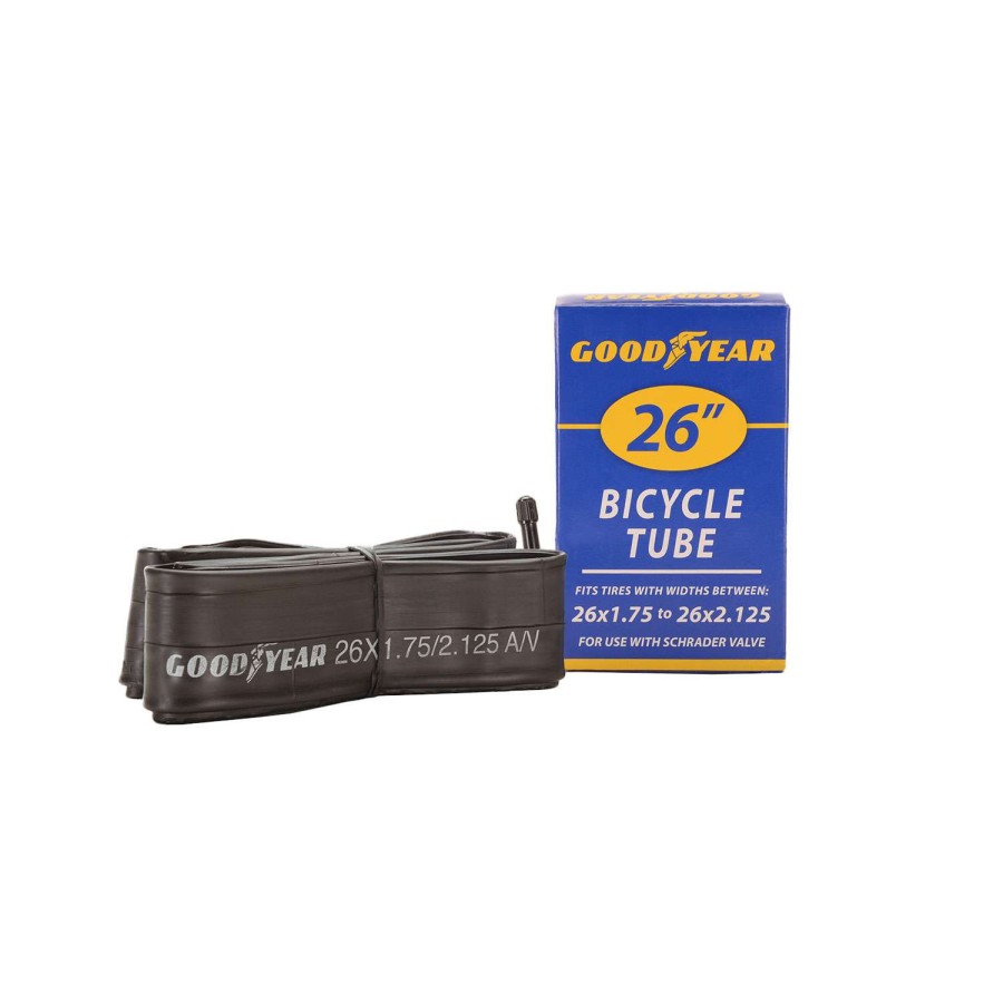 Outdoors * | Low Price Goodyear 26 Bicycle Tube Black