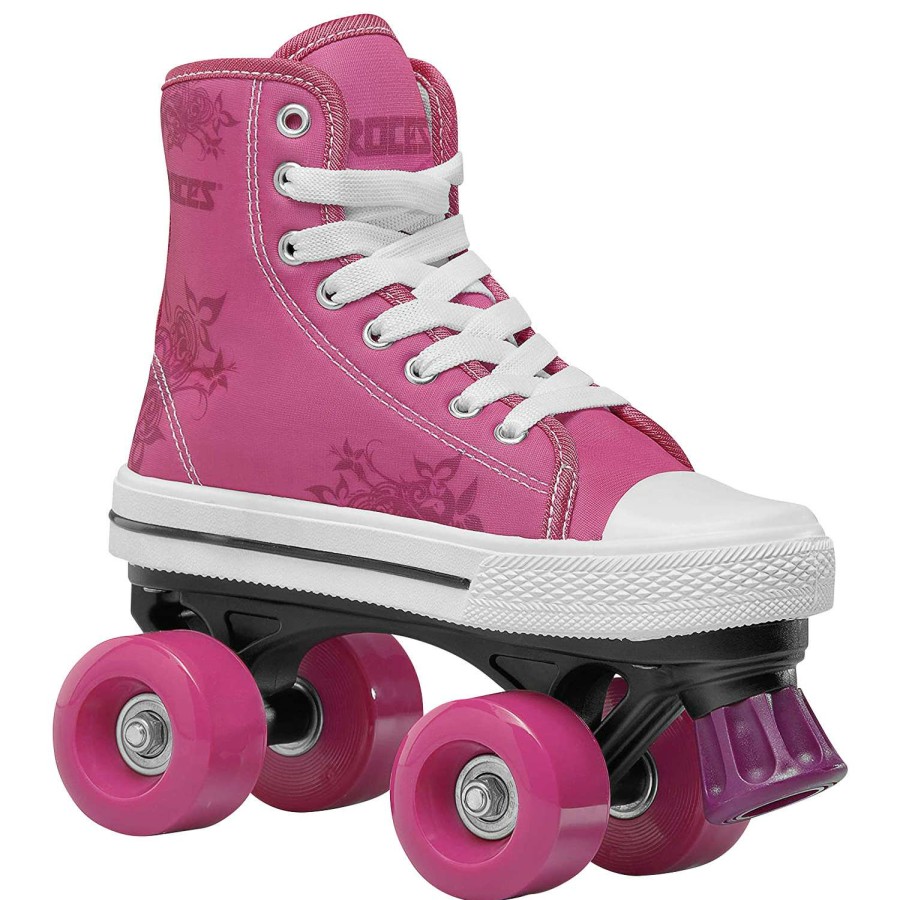 Games & Toys * | Outlet Roces Casual Quad Roller Skates Pink