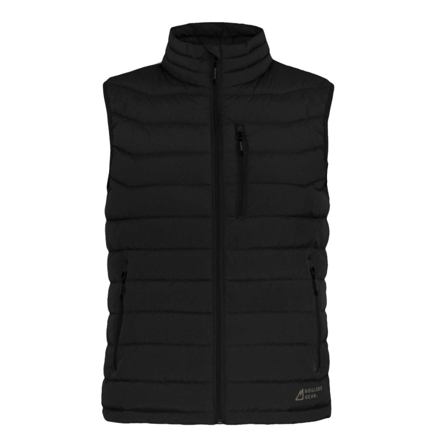 Apparel * | Online Boulder Gear Men'S Sawyer Puffy Vest Black