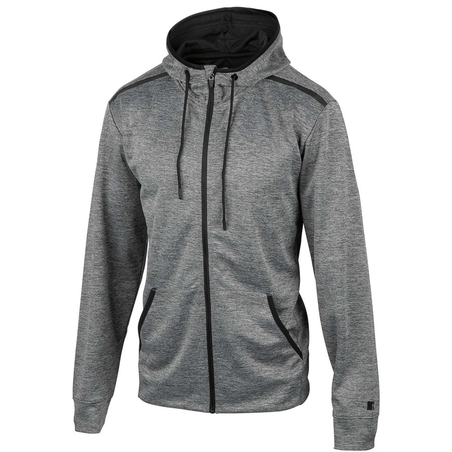 Apparel * | Hot Sale Russell Athletic Men'S Mega Full-Zip Hoodie Gray