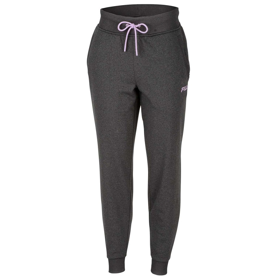 Apparel * | Excellent Quality Fila Women'S Beyond Gym Fleece Joggers Black Heather