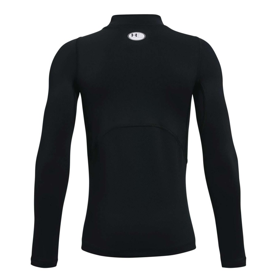 Apparel * | Low Price Under Armour Boys' Coldgear Long-Sleeve Mock Black