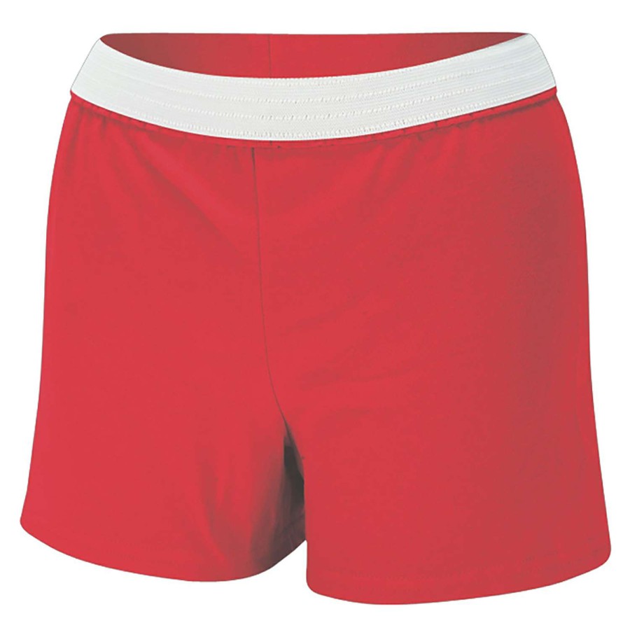 Apparel * | Clearance Soffe Women'S Cheer Shorts Red