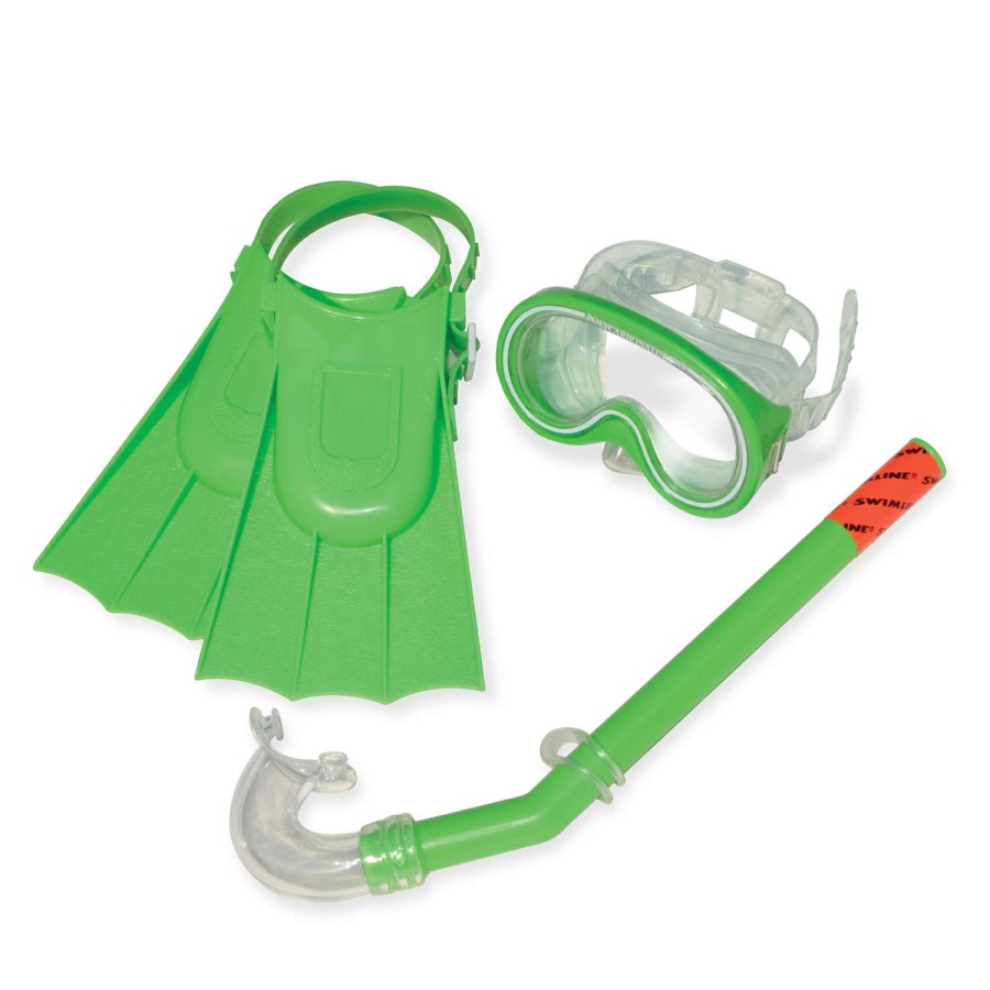 Outdoors * | Cut Price Swimline Youth Otter Recreational Mask, Snorkel And Fins Set Original