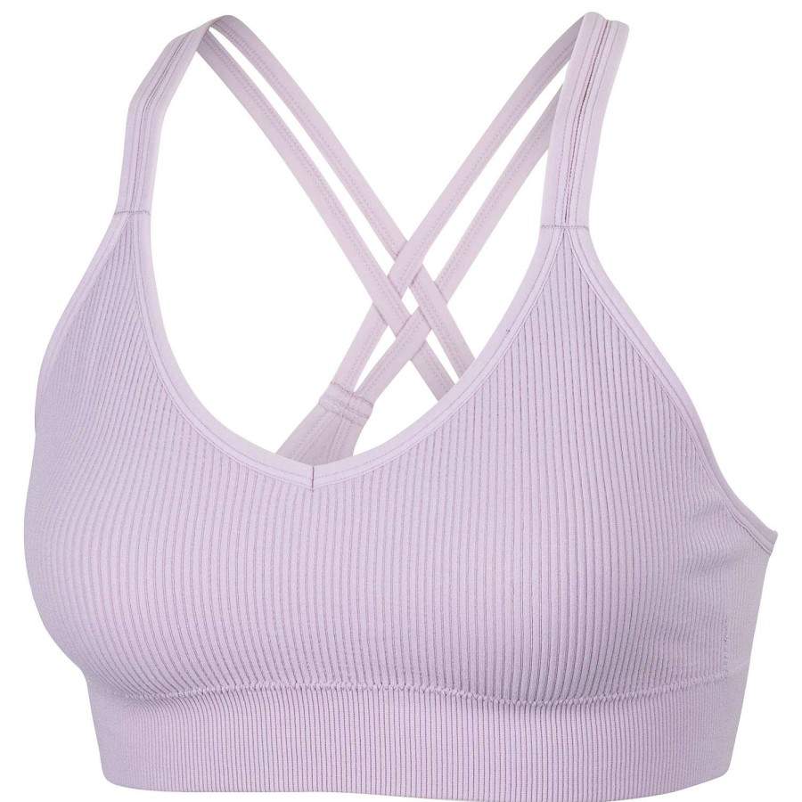 Apparel * | Outlet Activ8 Women'S Seamless Rib Infinity Bra Lavender