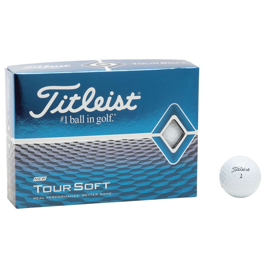 Sports * | Low Price Titleist Tour Soft Golf Balls 1-Dozen White