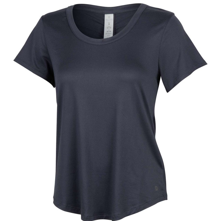 Apparel * | Hot Sale Balance Women'S Gather Back Tee Charcoal