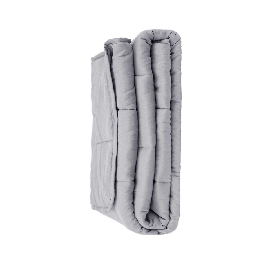 Outdoors * | Online Prima Comfort 12 Lb. Microfiber Weighted Blanket Gray