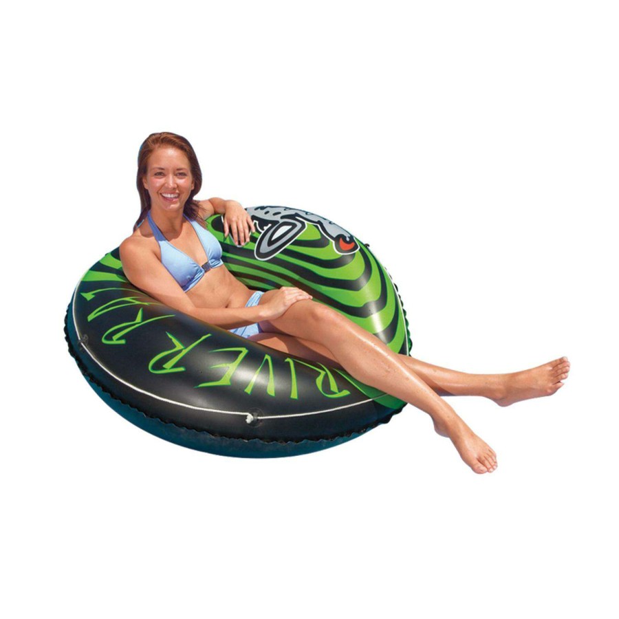 Outdoors * | Top Selling Intex 47 River Rat Tube Float Black